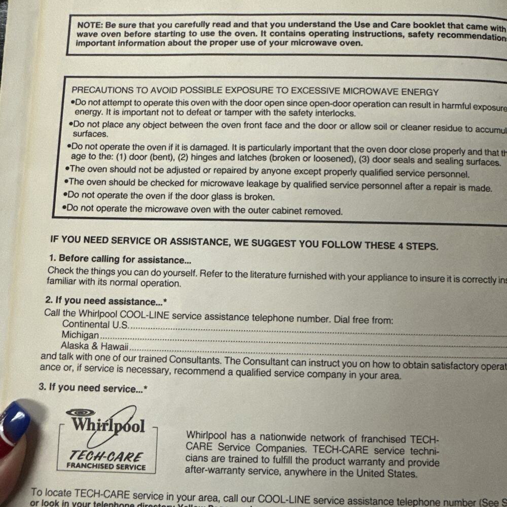 1986 Whirlpool Micro Menus Recipe Cookbook‎ Color Padded Hardcover - Picture 5 of 7
